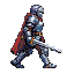 Knight walk cycle